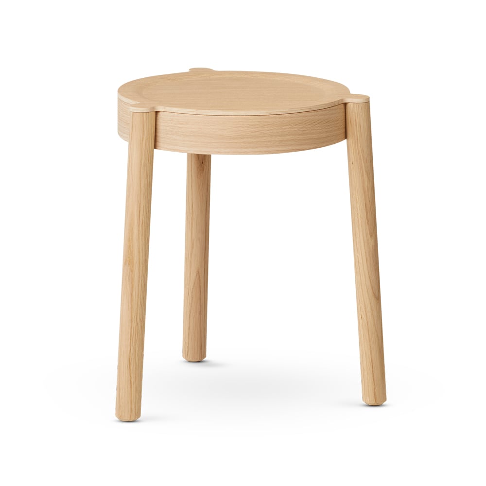 Northern Pal Kruk licht eikenhout | Scandinavisch Interieur | Krukjes & Poefs | Beige