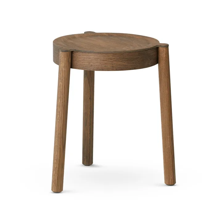 Pal ronde kruk - Eikenhout gerookt, Ø37x46 cm - Northern