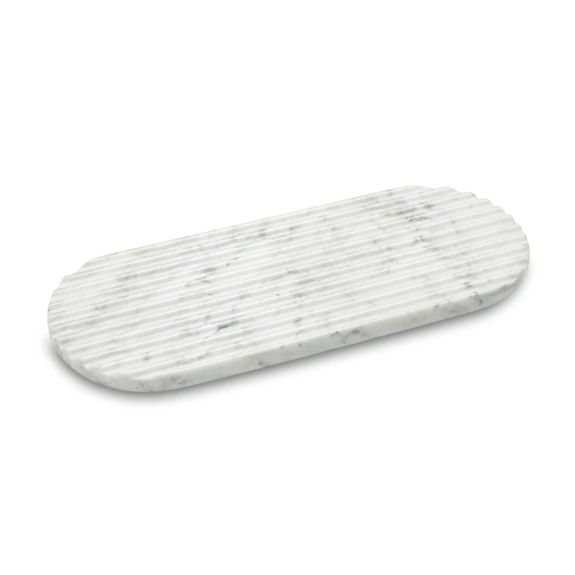 Podium dienblad 40 cm, Mixed white marble Northern