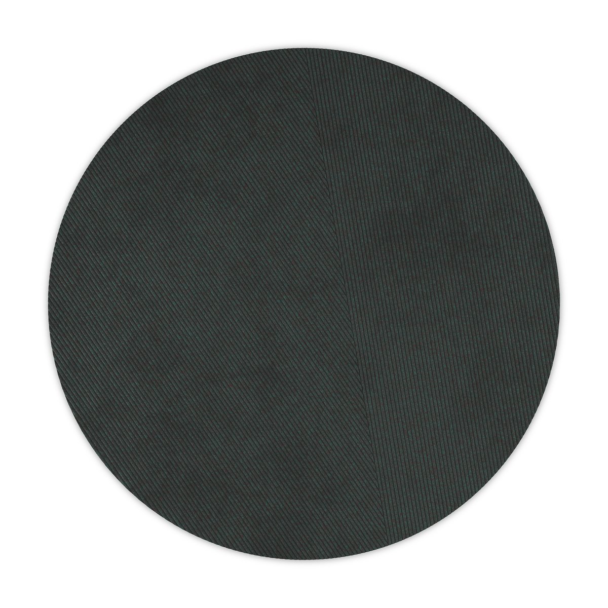 Northern Row vloerkleed rond o270 cm Donkergroen | Scandinavisch Interieur | Wollen vloerkleden | Groen