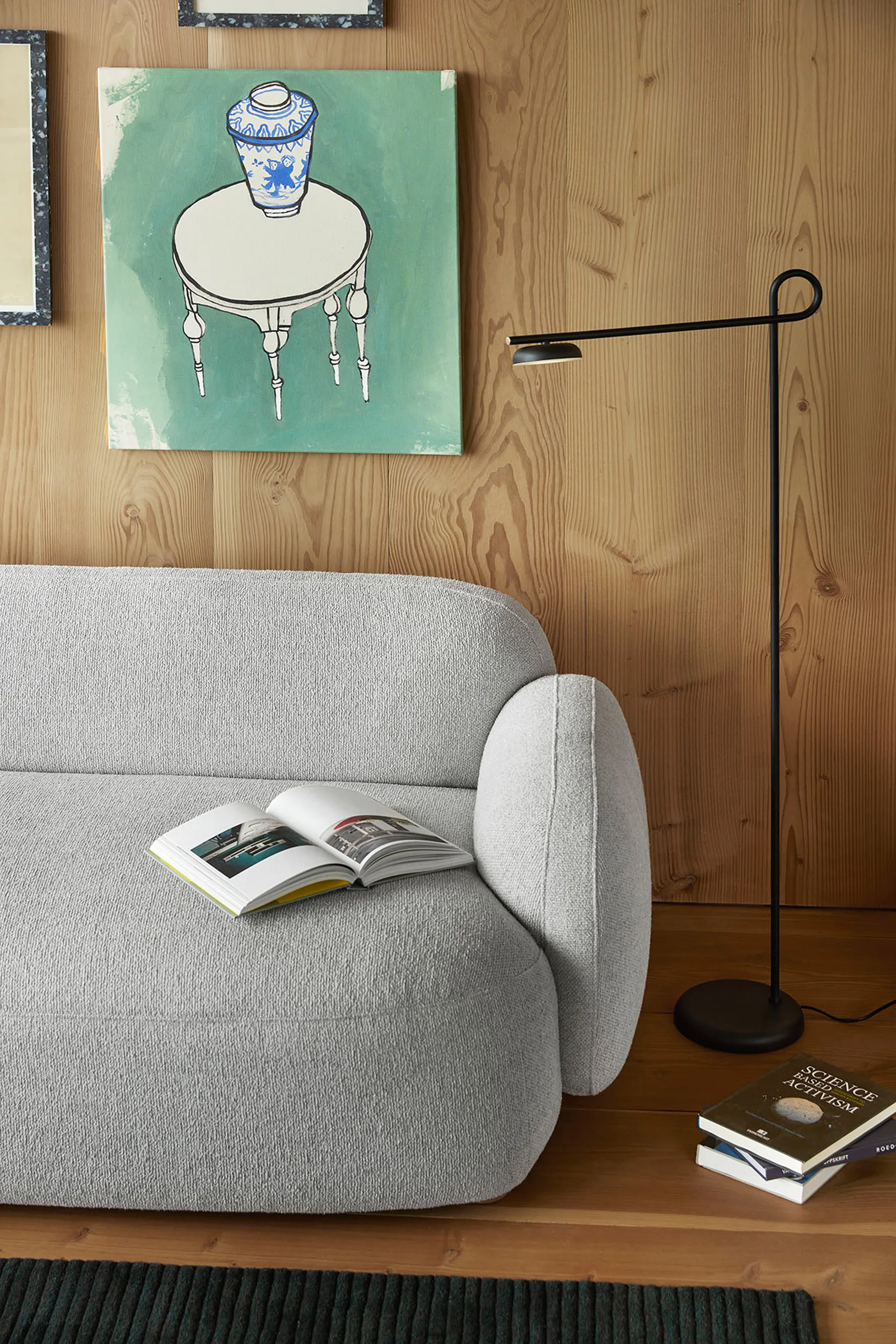 Salto vloerlamp, Zwart Northern