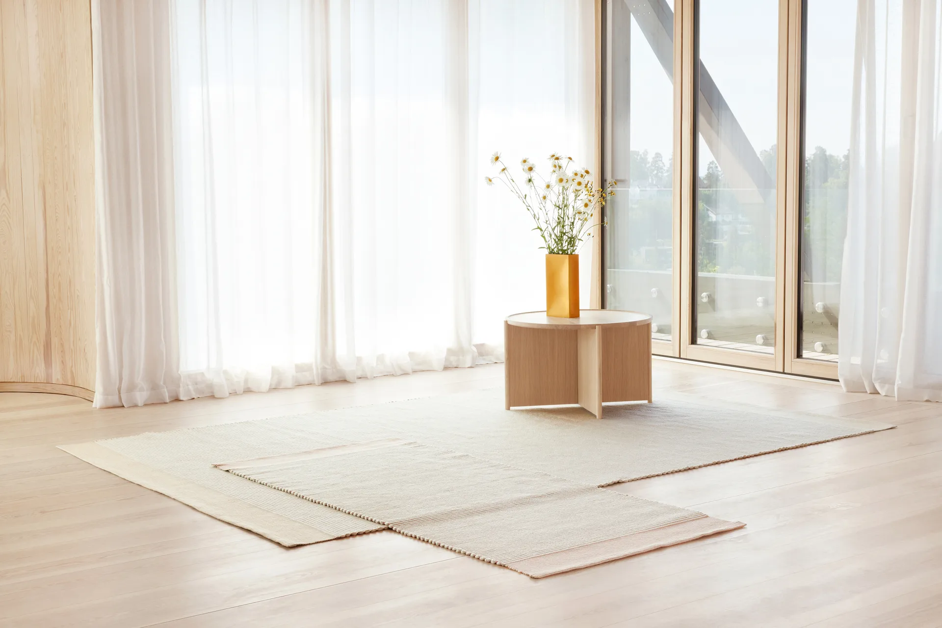 Spool vloerkleed 200x300 cm, Grey-yellow Northern