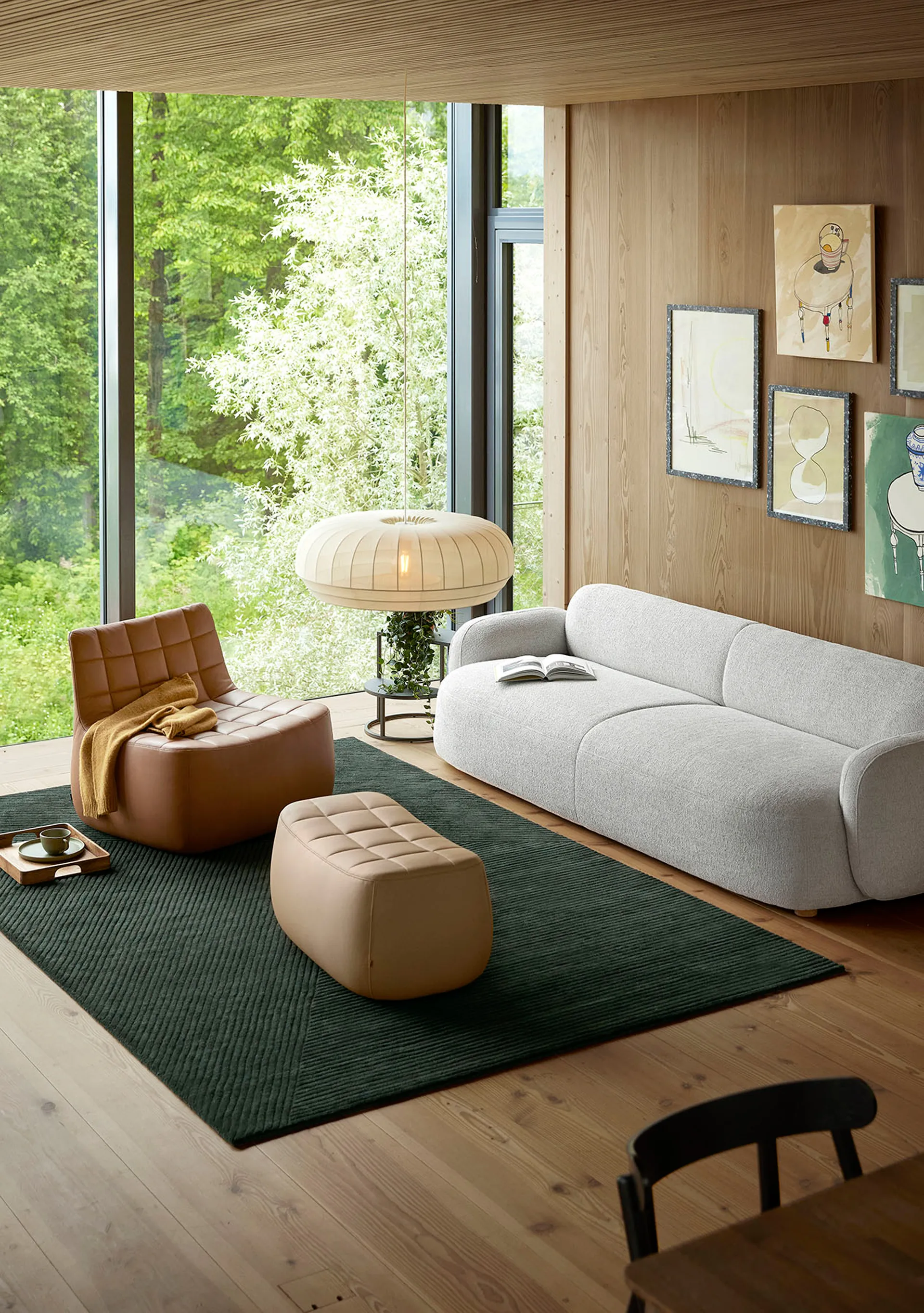 Tradition hanglamp large oval, White Northern