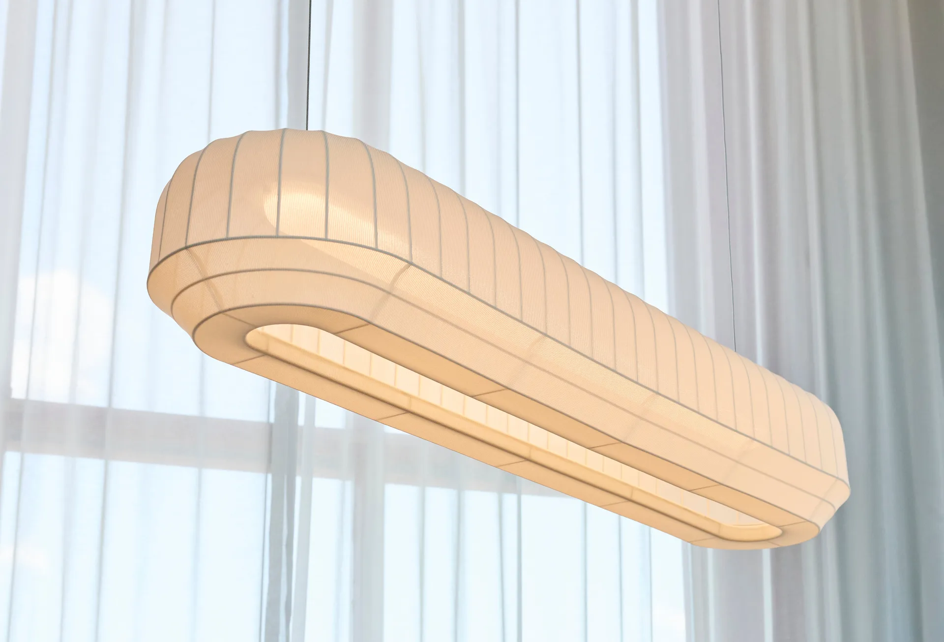 Tradition hanglamp linear 120 cm, Wit Northern