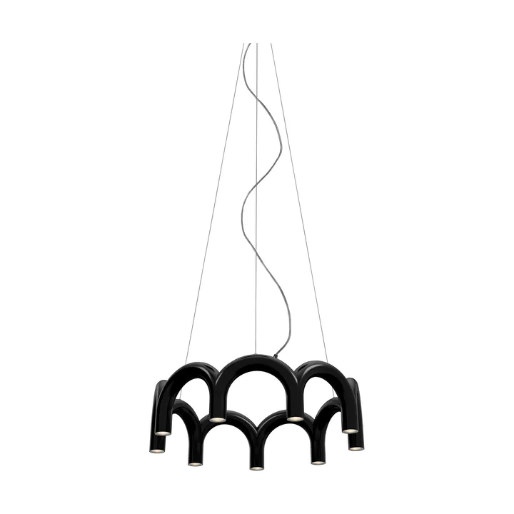 Arch circle hanglamp - Black, Ø76 cm - Oblure