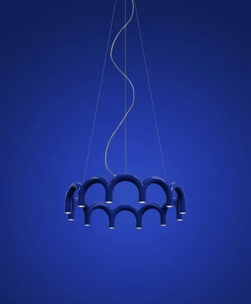 Arch circle hanglamp - Blue, Ø98 cm - Oblure