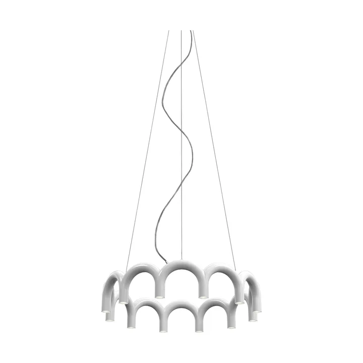 Arch circle hanglamp - White, Ø98 cm - Oblure