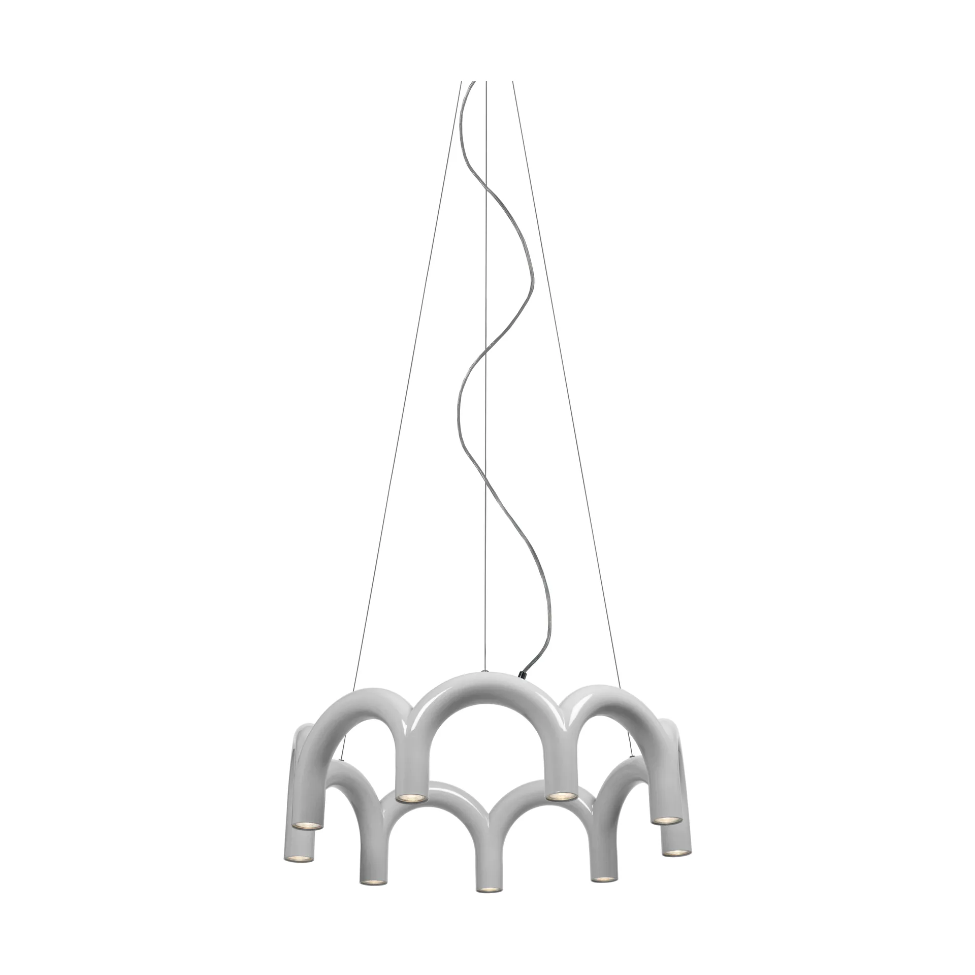 Arch circle pendel, White, Ø76 cm Oblure