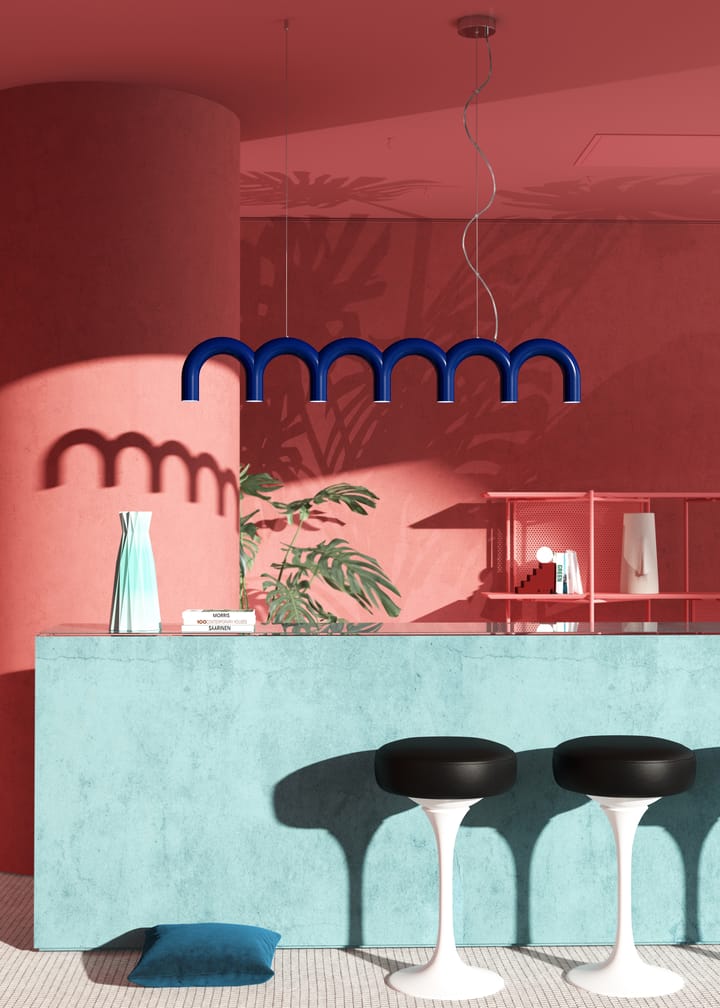 Arch hanglamp 125,6 cm, Blue Oblure