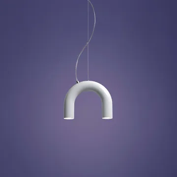 Arch single hanglamp - White, 25,5 cm - Oblure