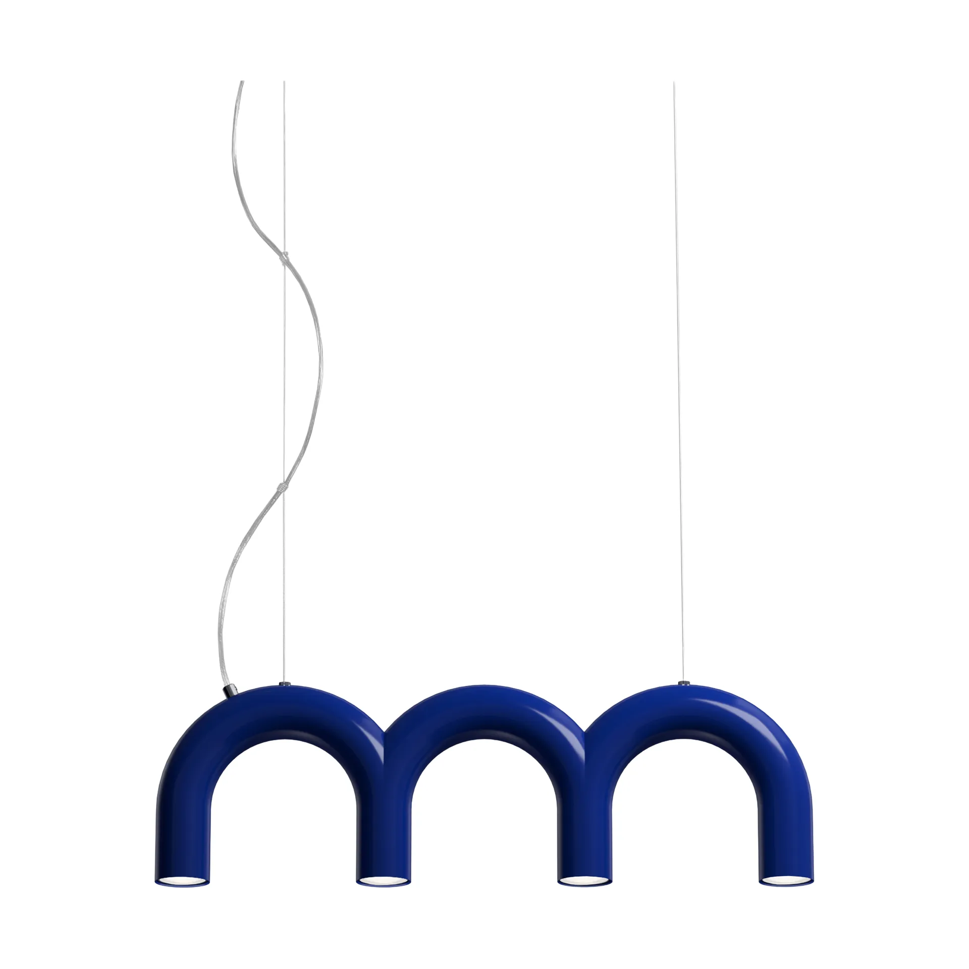 Arch triplette hanglamp, Blue, 65,6 cm Oblure