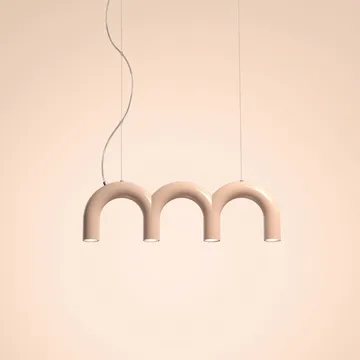 Arch triplette hanglamp - Nude, 65,6 cm - Oblure
