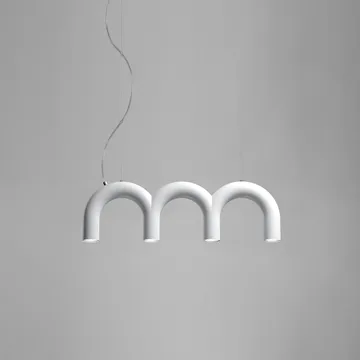 Arch triplette hanglamp - White, 65,6 cm - Oblure