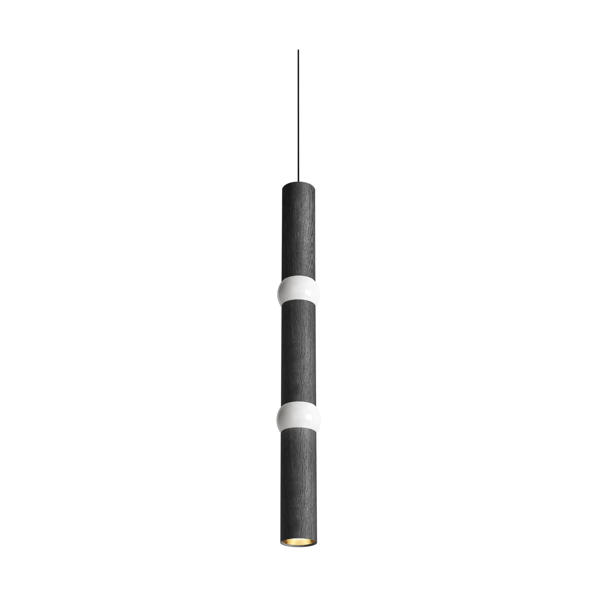 Lightbone hanglamp, Large 83,6 cm, black oak Oblure