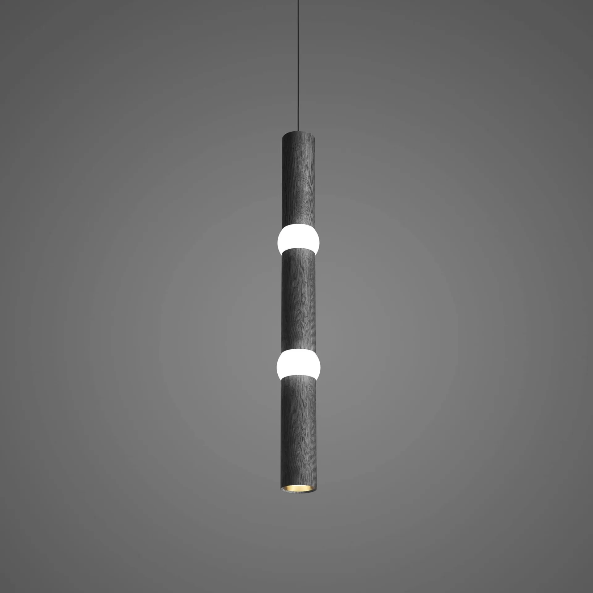 Lightbone hanglamp, Large 83,6 cm, black oak Oblure