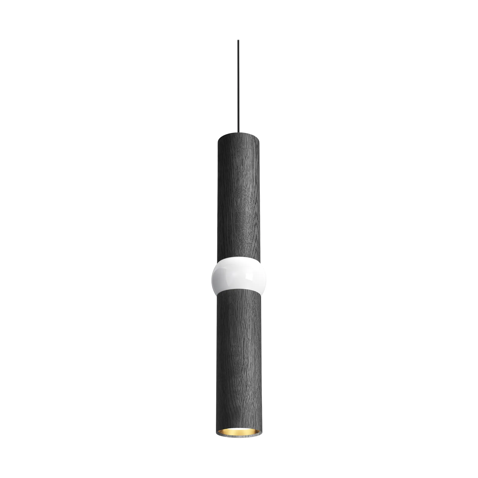 Lightbone hanglamp, Medium 53,8 cm, black oak Oblure