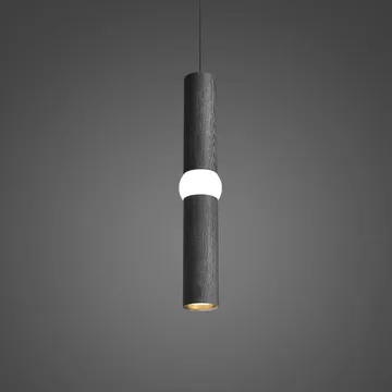 Lightbone hanglamp - Medium 53,8 cm, black oak - Oblure