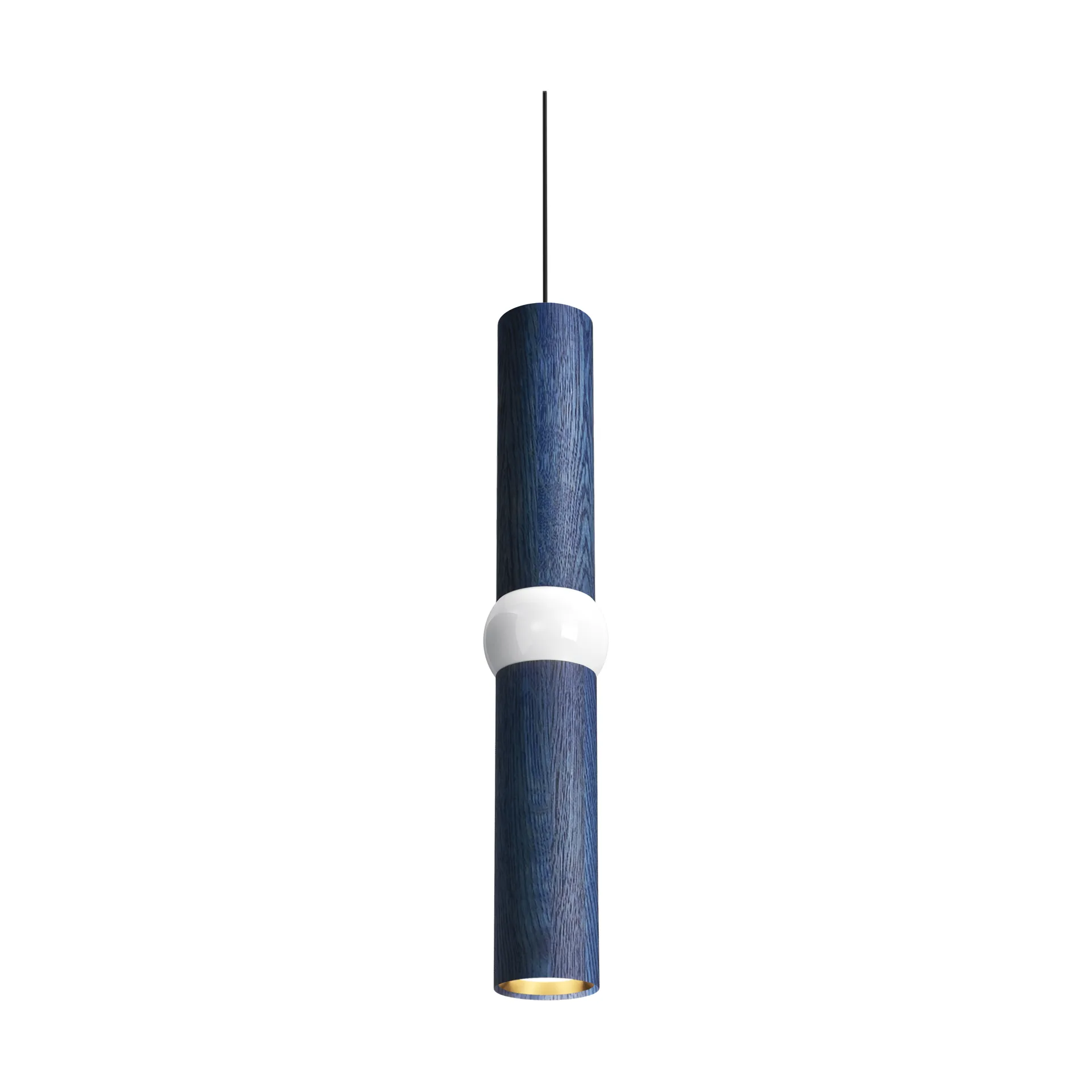 Lightbone hanglamp, Medium 53,8 cm, blue oak Oblure