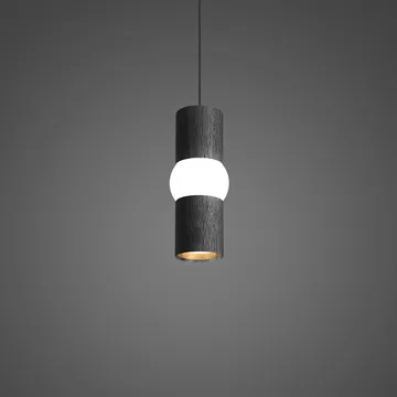 Lightbone hanglamp - Small 24 cm, black oak - Oblure