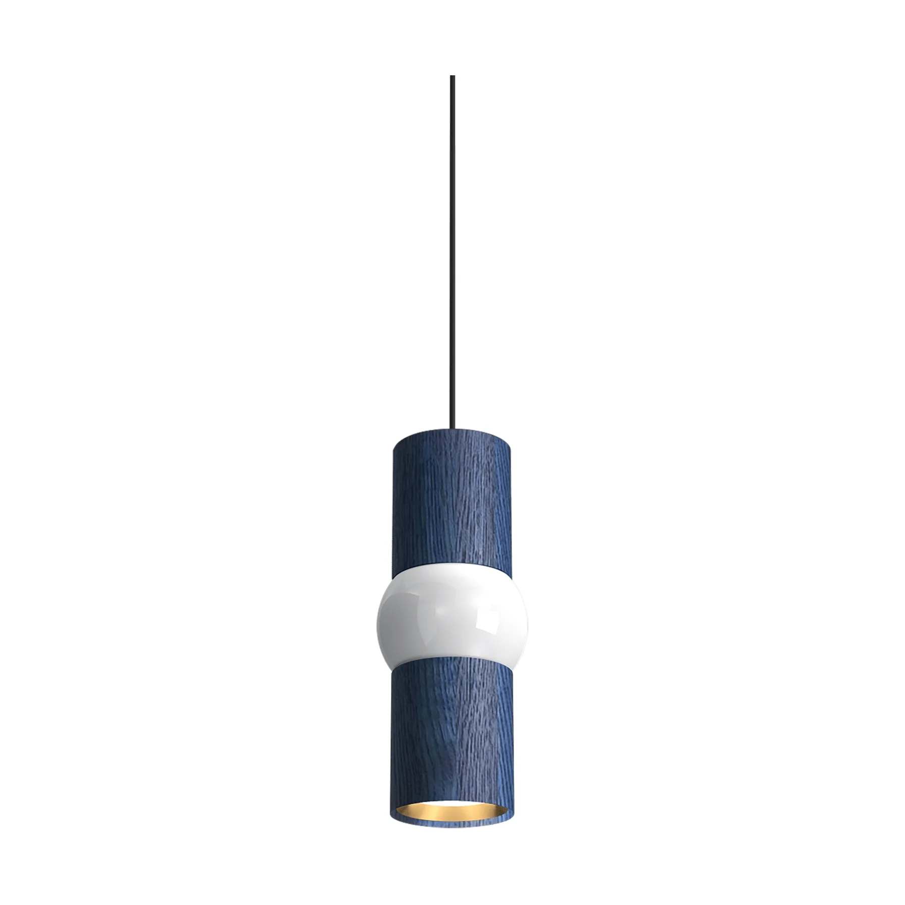 Lightbone hanglamp, Small 24 cm, blue oak Oblure