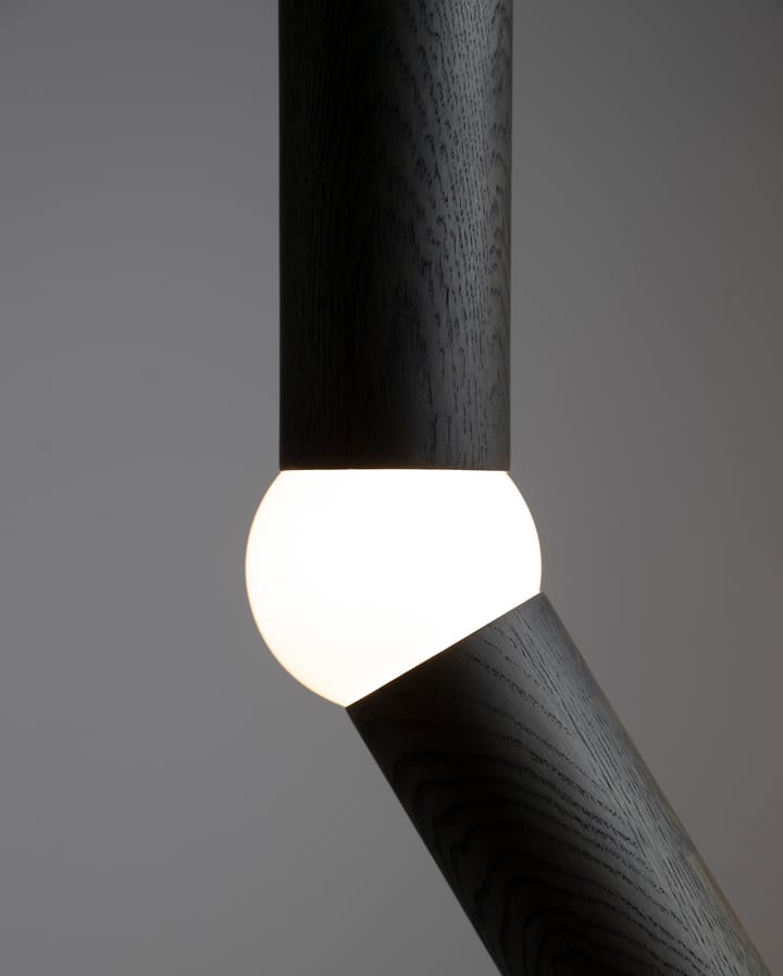 Lightbone vloerlamp 124,3 cm, Black oak Oblure