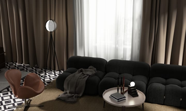 Mondo vloerlamp 153 cm, Black Oblure