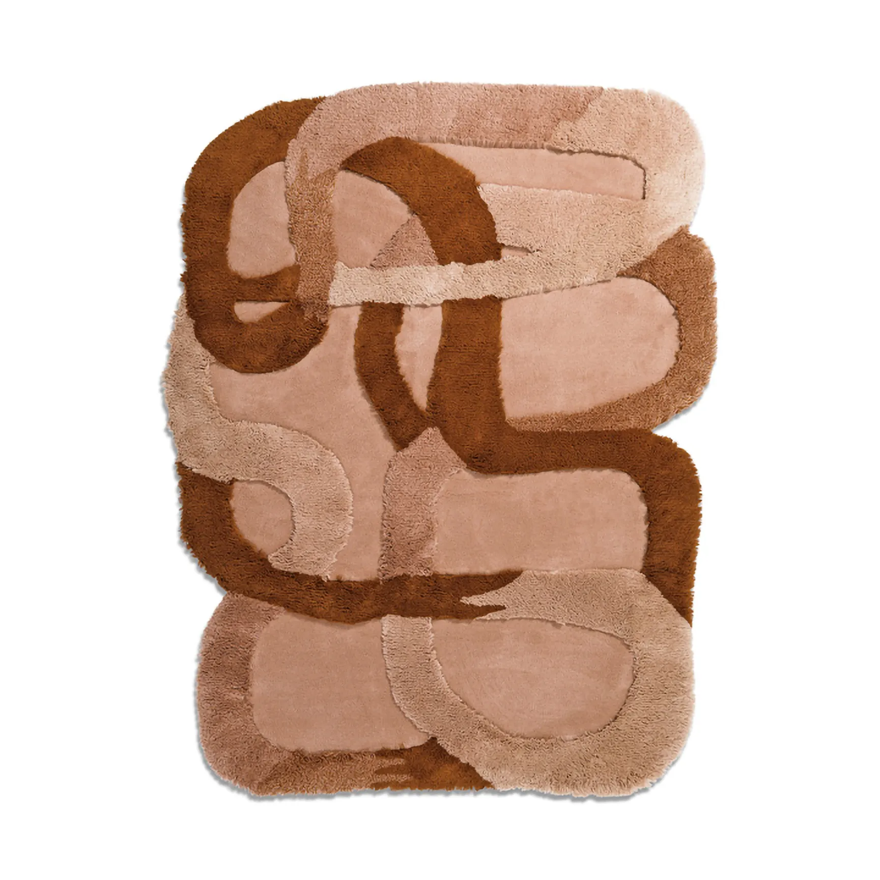 The Tangles wollen vloerkleed, Blushing, 170x216 cm Ogeborg