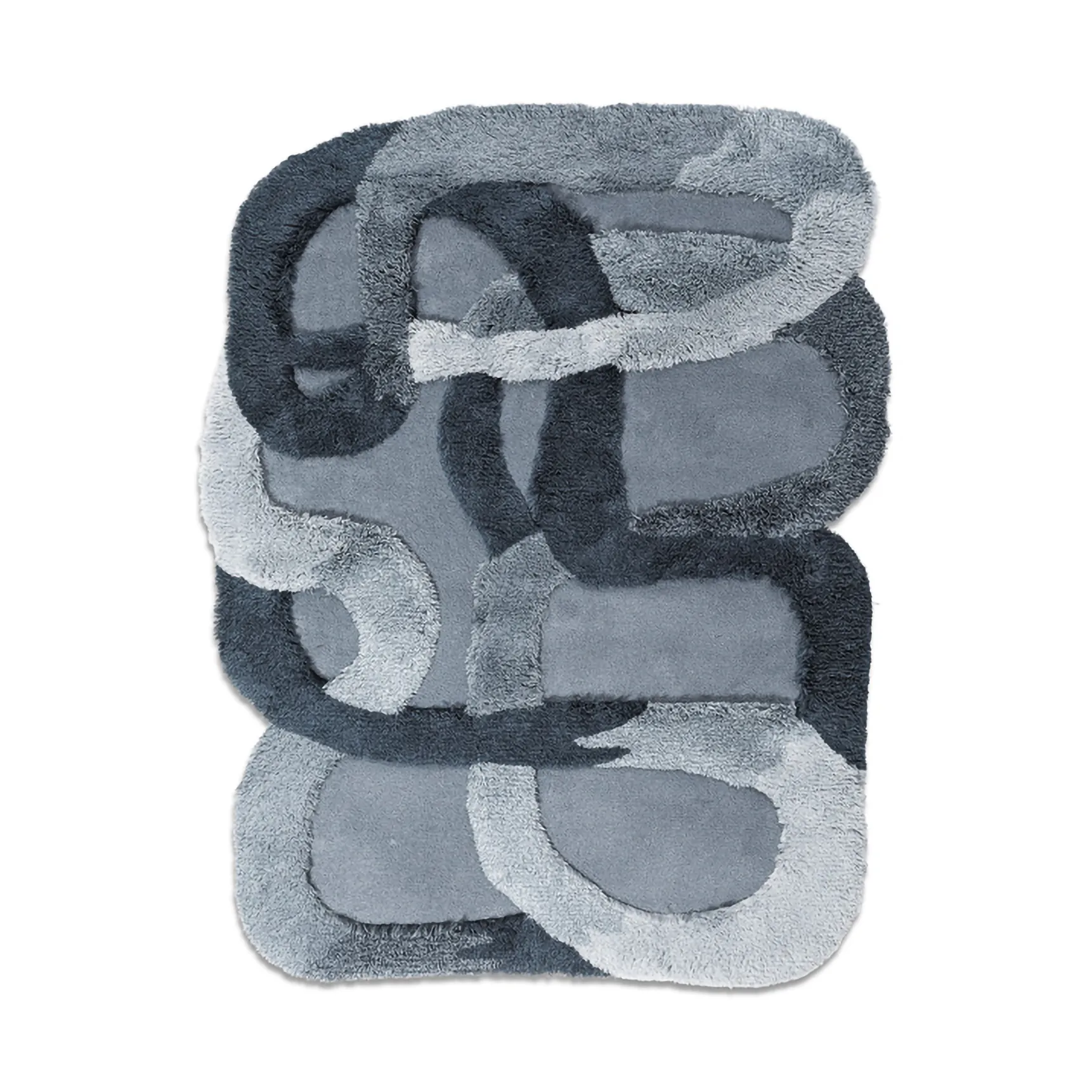 The Tangles wollen vloerkleed, Cloudy blue, 236x300 cm Ogeborg