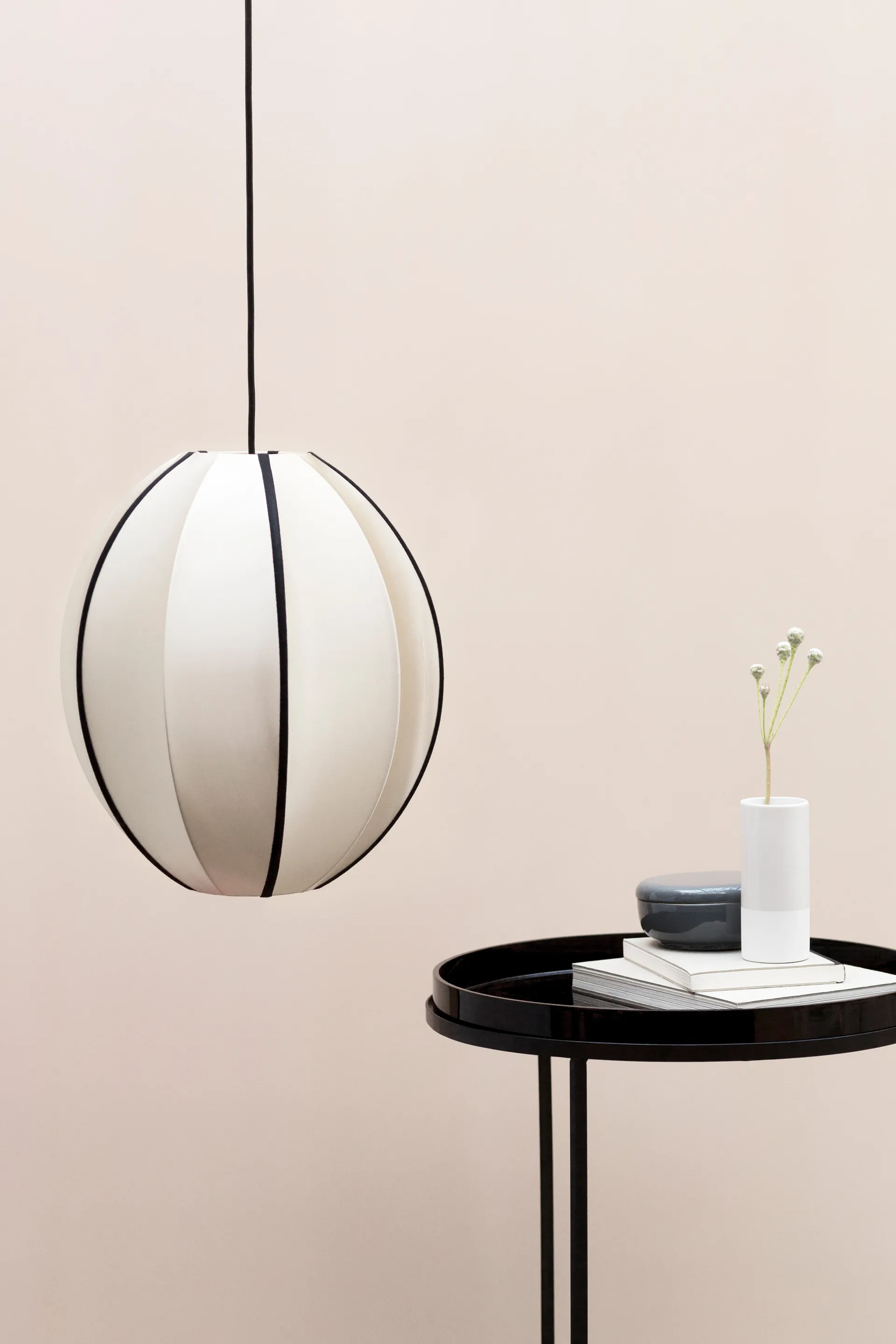 Indochina Classic Oval S lampenkap, Kit-black Oi Soi Oi