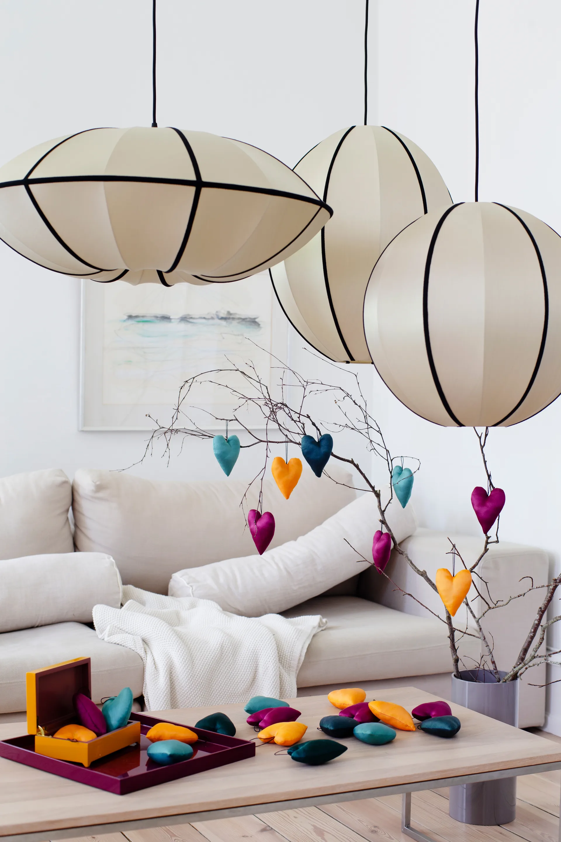 Indochina Classic Round XL lampenkap, Kit-black Oi Soi Oi