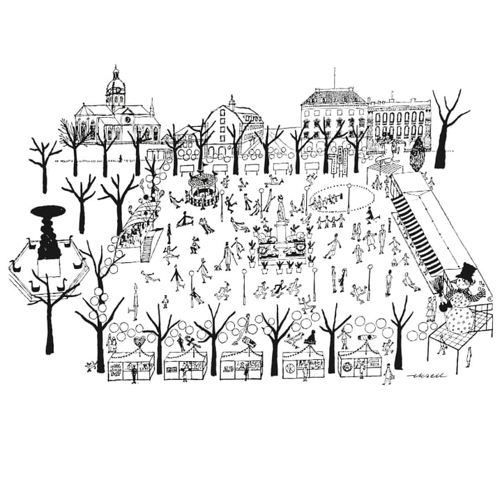 Kungsträdgården poster, 50x70cm Olle Eksell