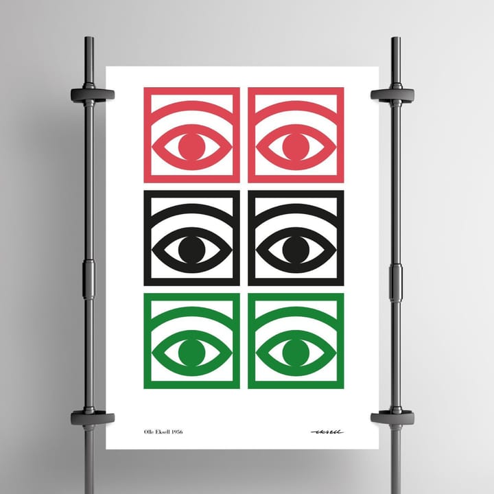 Ögon color poster, 50x70cm Olle Eksell