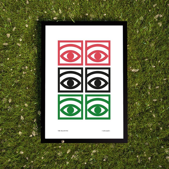 Ögon color poster, 50x70cm Olle Eksell