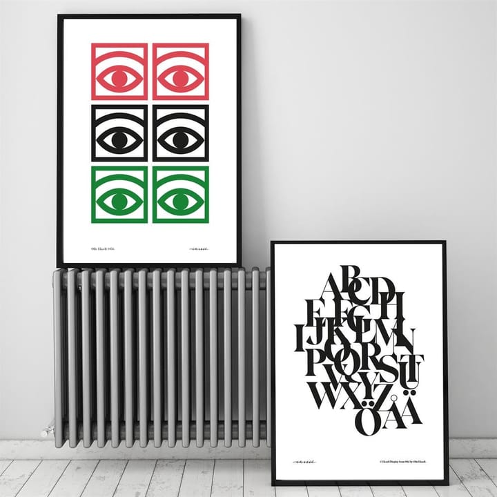 Ögon color poster, 50x70cm Olle Eksell