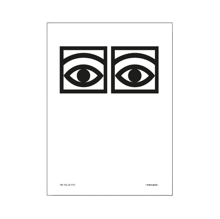 Ögon one-eye poster - 21 x 29,7 cm. (A4) - Olle Eksell