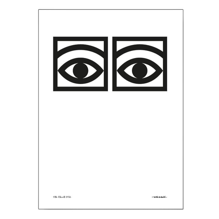 Ögon one-eye poster - 50 x 70 cm. - Olle Eksell