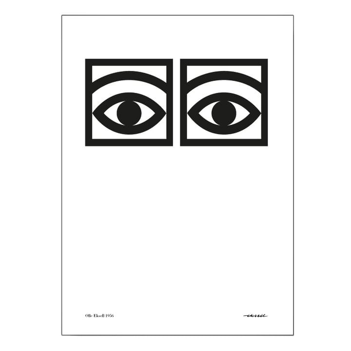 Ögon one-eye poster, 50 x 70 cm. Olle Eksell