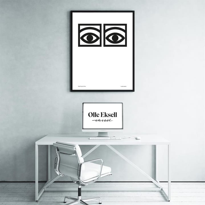 Ögon one-eye poster, 50 x 70 cm. Olle Eksell