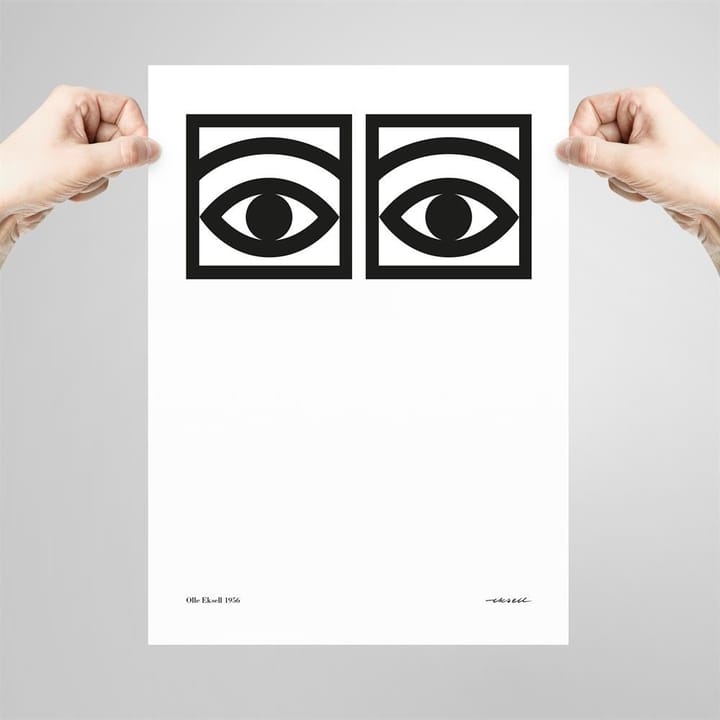 Ögon one-eye poster, 50 x 70 cm. Olle Eksell