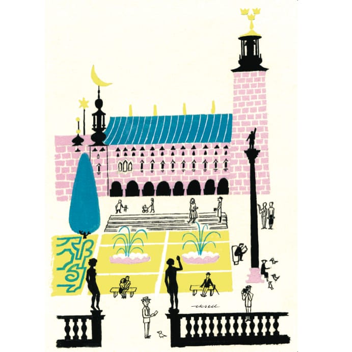 Stockholm City Hall poster - 50x70cm - Olle Eksell