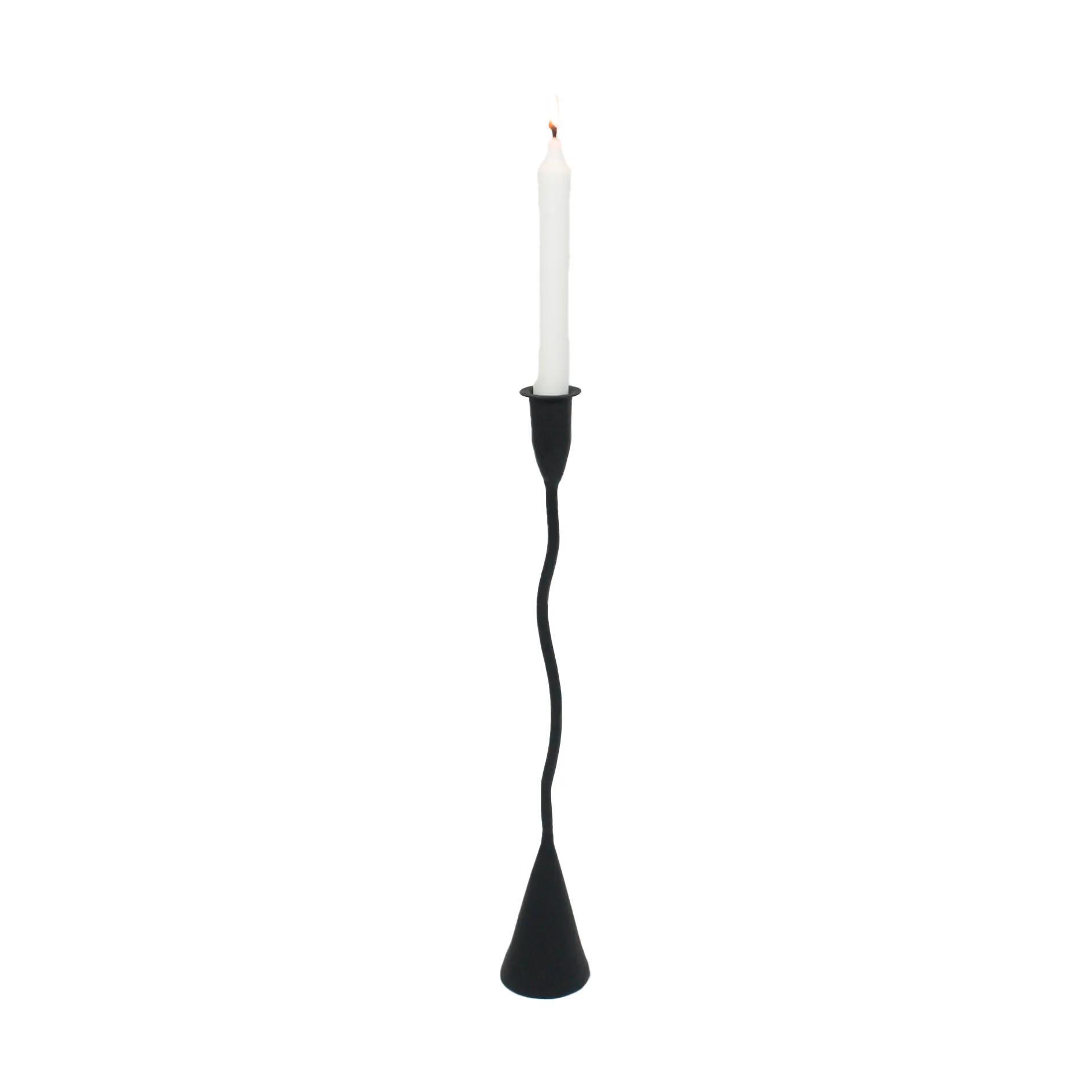 Eskil kandelaar 43 cm, Zwart Olsson & Jensen