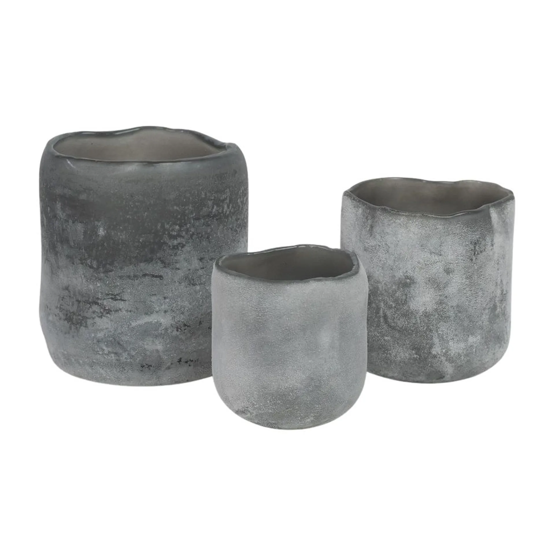 Halde waxinelichtjeshouder 10 cm, Grijs Olsson & Jensen