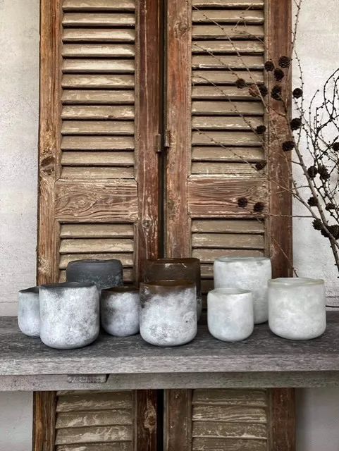 Halde waxinelichtjeshouder 12 cm, Grijs Olsson & Jensen