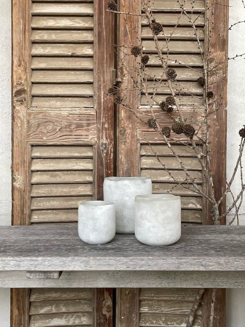 Halde waxinelichtjeshouder 12 cm, Wit Olsson & Jensen