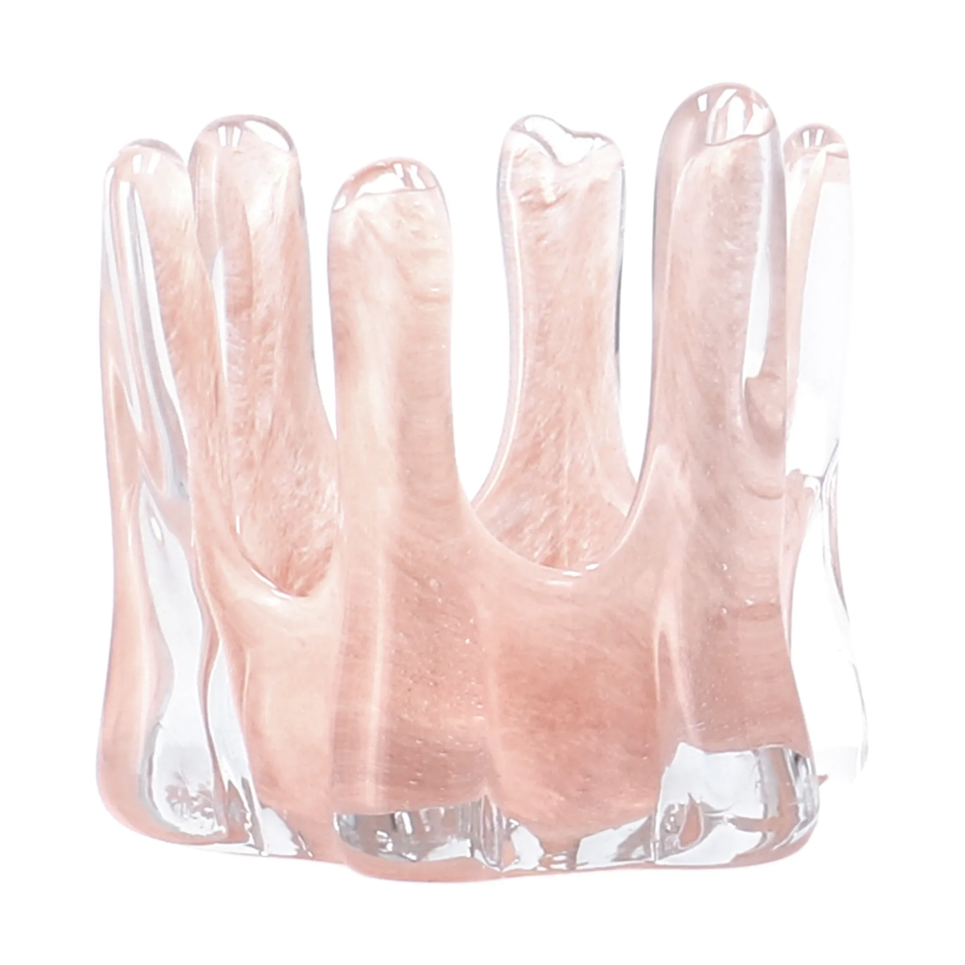 Helix waxinelichtjeshouder Ø10,5 cm, Roze Olsson & Jensen