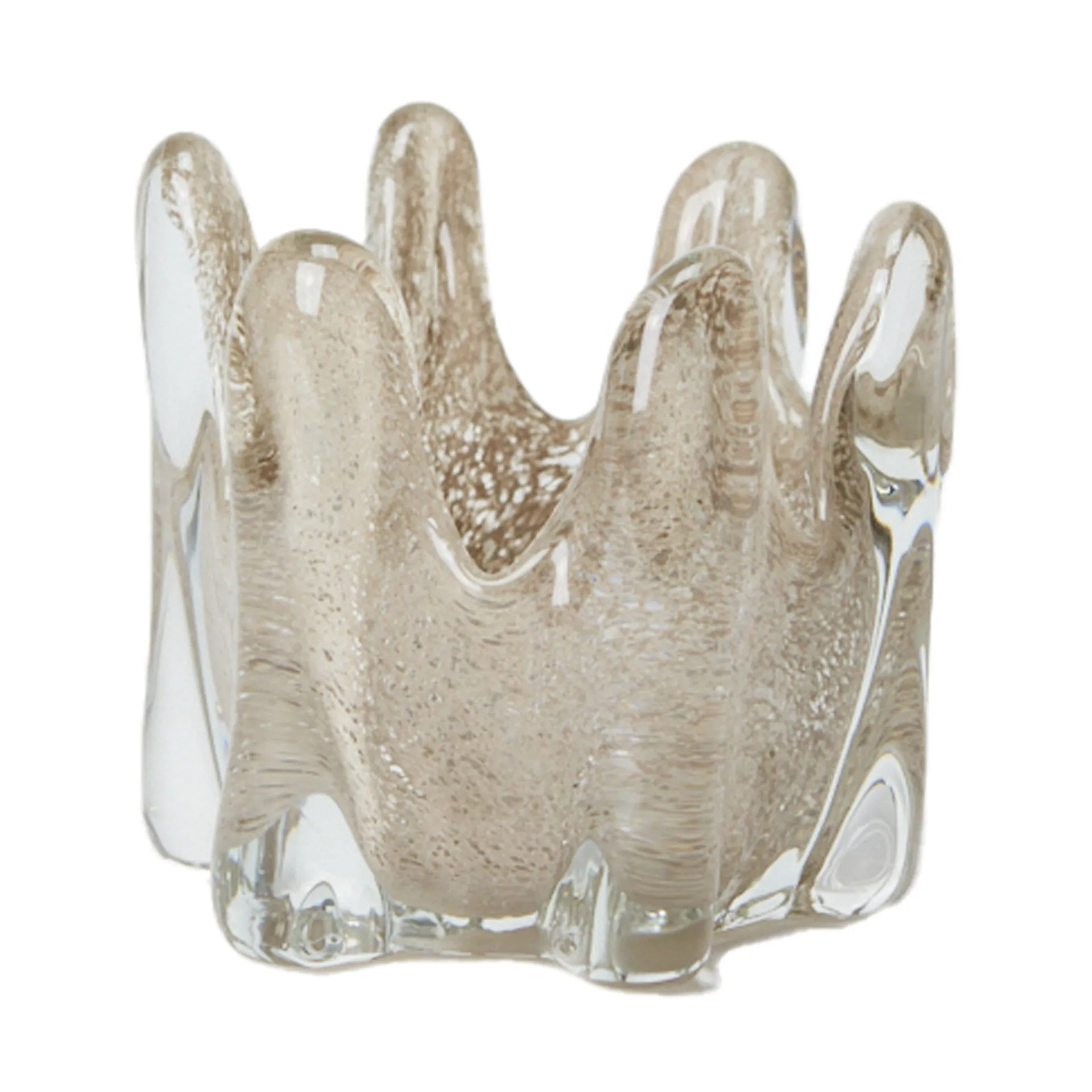 Helix waxinelichtjeshouder Ø10,5 cm, Taupe Olsson & Jensen