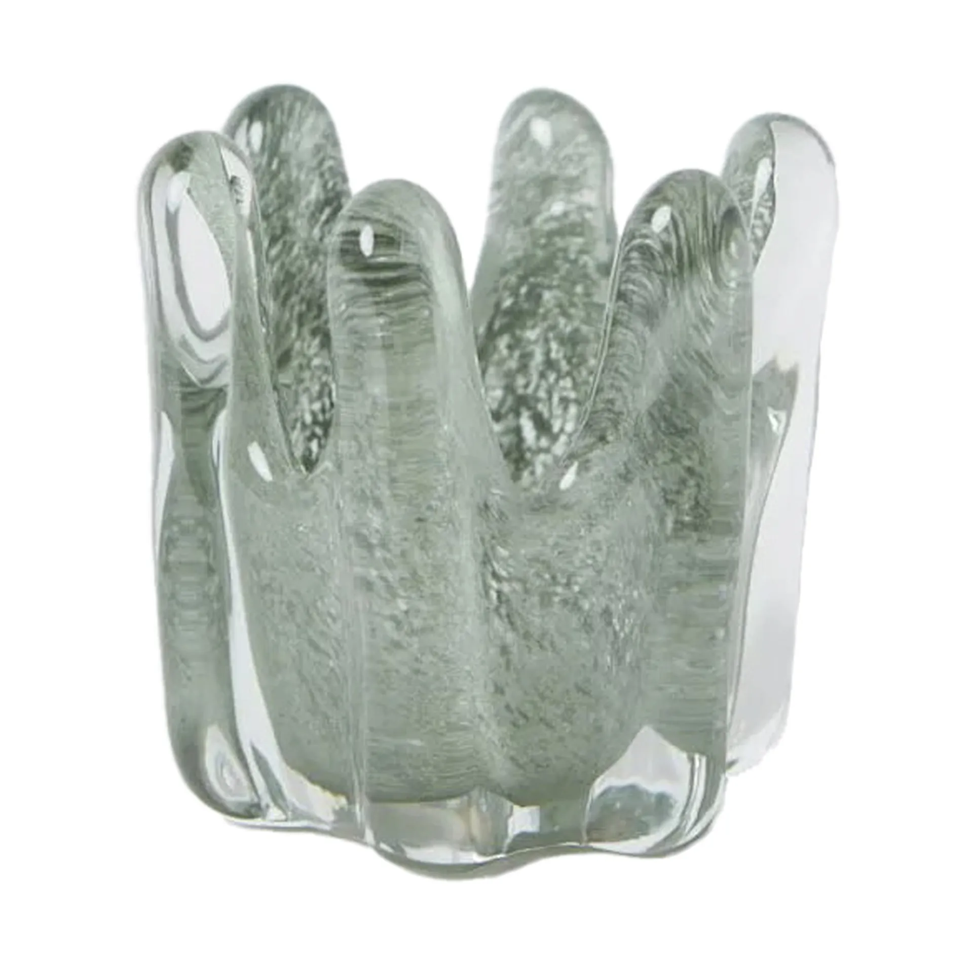 Helix waxinelichtjeshouder Ø14 cm, Mosgroen Olsson & Jensen