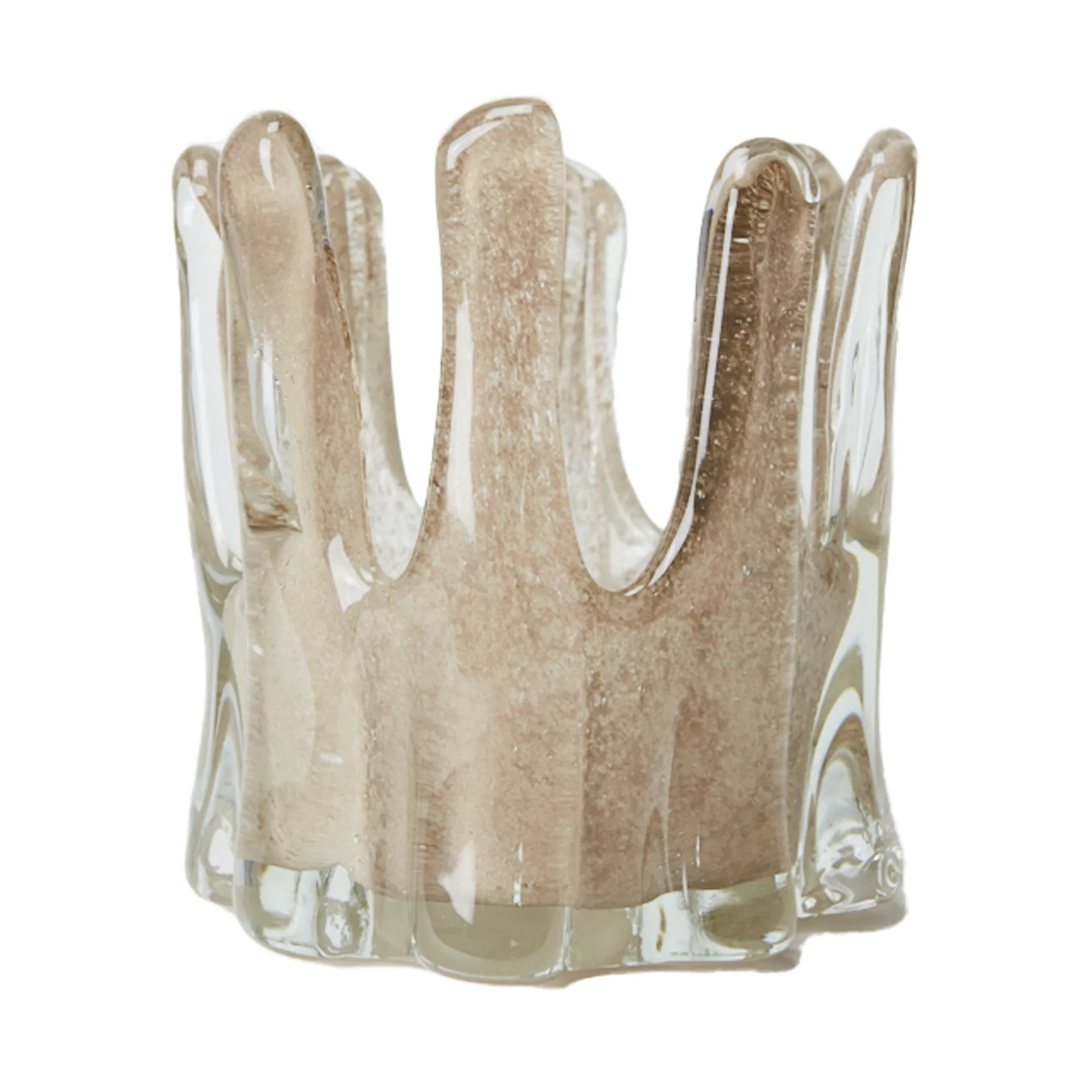 Helix waxinelichtjeshouder Ø14 cm, Taupe Olsson & Jensen