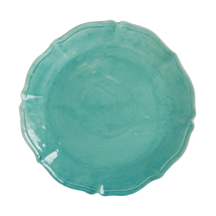 Judith groot dinerbord Ø34 cm - Turquoise - Olsson & Jensen