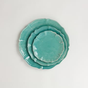 Judith groot dinerbord Ø34 cm - Turquoise - Olsson & Jensen